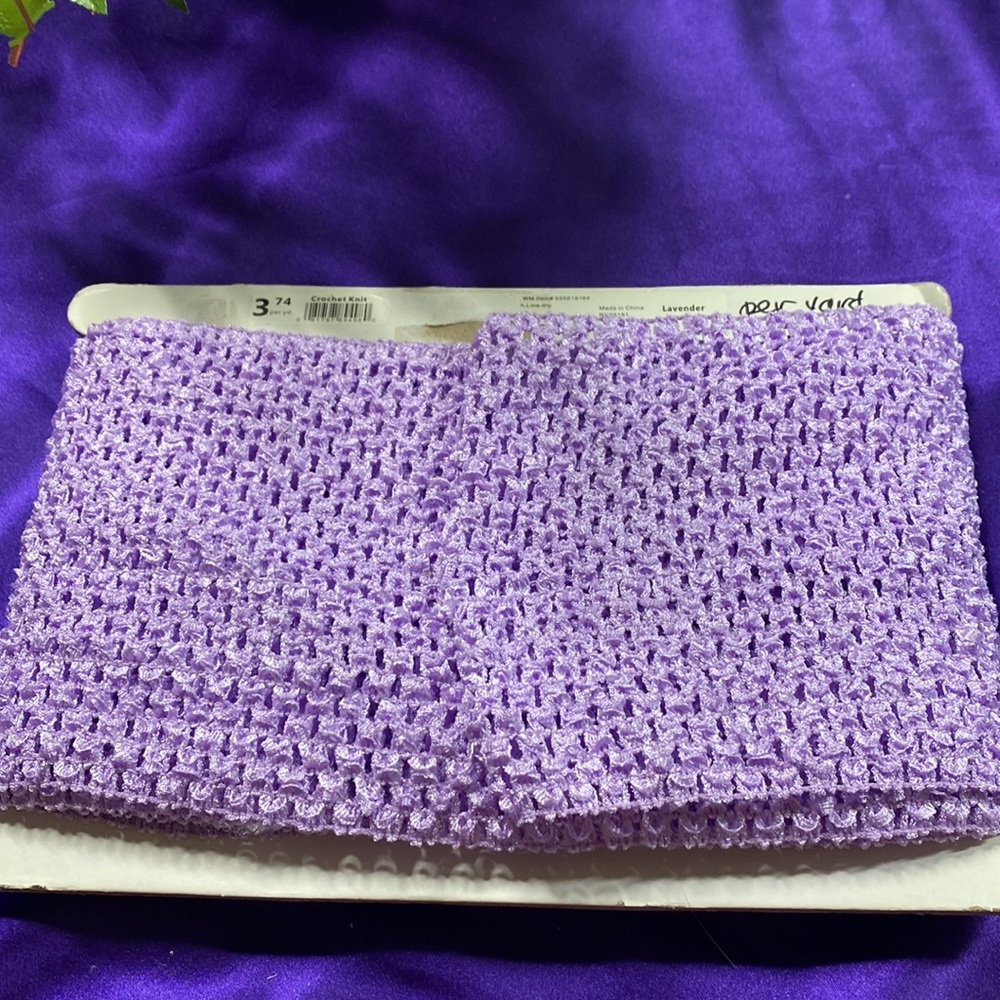 New 📌 Crochet Knit Deco Lace Lavender 3 yards